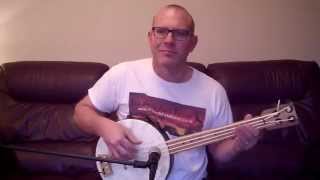 Buzzards Field Basses Bass Banjolele  Banjo demonstration Micd [upl. by Nnodnarb]