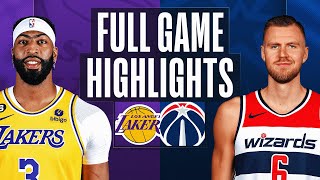 LAKERS at WIZARDS  NBA FULL GAME HIGHLIGHTS  December 4 2022 [upl. by Parshall]