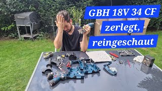 Bosch GBH 18V34 CF zerlegt und reingeschaut DEU [upl. by Hawthorn]