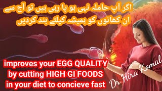 avoid high GI FOODS to conceive fast [upl. by Herrmann]