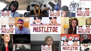 BTS JIMIN amp JUNGKOOK  quotMistletoequot Christmas Day Reaction Mashup [upl. by Garibald506]