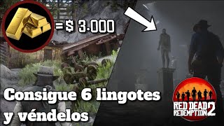 Tutorial¿Cómo conseguir 6 lingotes de oro fácil y rápido  Red Dead Redemption 2 [upl. by Millicent]