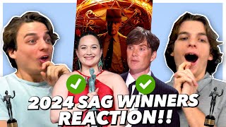 2024 SAG Winners Reaction [upl. by Alisha]