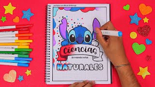 Cómo hacer una PORTADA BONITA de STITCH  REGRESO A CLASES portadasbonitas regresoaclases stitch [upl. by Iaverne498]