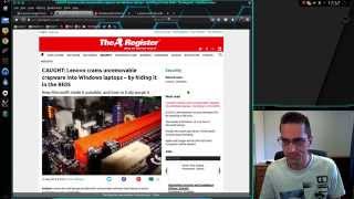 Lenovo Caught using Rootkit to install unremovable Crapware [upl. by Acinoreb]