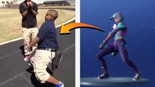 NEW DIP EMOTE IN REAL LIFE  Fortnite Battle Royale [upl. by Lockwood]