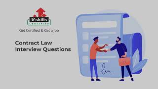 Top Contract Law Interview Questions and Answers by Vskills [upl. by Losiram]