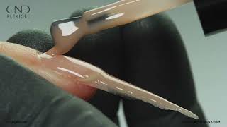 CND PLEXIGEL Builder Colors  How to make a Stiletto Nail [upl. by Seluj]