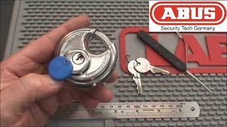 41 Abus Diskus Model 2460 Padlock Picked Open [upl. by Bomke]