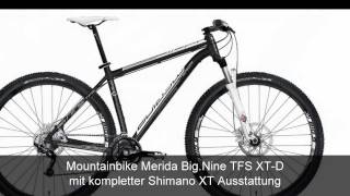 Mountainbike Merida Big Nine TFS XTD Schwarz Shimano XT 30 Gänge [upl. by Nnahoj]