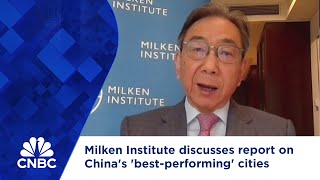 Milken Institute discusses report on Chinas bestperforming cities [upl. by Ahsieken]