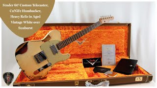 wwwZADERAGUITARLOUNGEde  Fender 60´ Custom Telecaster Limited EditionCuNiFe Humbucker [upl. by Ingvar]