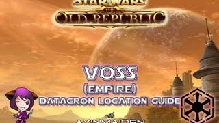 SWTOR  Voss Empire Datacron Location Guide [upl. by Aynad244]