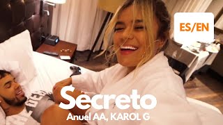 Anuel AA KAROL G  Secreto Lyrics  Letra English amp Spanish Translation amp Meaning [upl. by Lilllie]