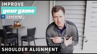 Prevent bad shots with proper shoulder alignment  Golf Lessons with Topgolf [upl. by Eolcin]