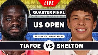 TIAFOE vs SHELTON • US Open 2023 QF • LIVE Tennis PlaybyPlay Stream [upl. by Lucien]