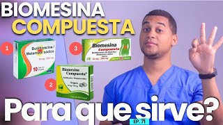 BIOMESINA COMPUESTA PARA QUE SIRVE  3 COSAS  MEDICAMENTOS [upl. by Eerrehc]