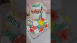 TWO Tier cake designs viralvideo cake bollywood cutebaby hindisong tuitui sambalpuri [upl. by Rafaj]