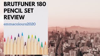 180 tinned box set of brutfuner pencils  unboxing review and swatch  Adult coloring supplies [upl. by Graff]