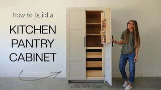 How to Build a Kitchen Pantry Cabinet  Larder Cupboard [upl. by Anicul258]