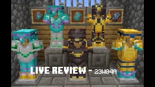 Minecraft 1194 Snapshot 23W04A  Live Changelog  Armor trimming amp upgrades [upl. by Carree]