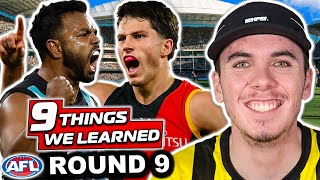 AFL ROUND 9  9 Things We Learned [upl. by Anelrad]