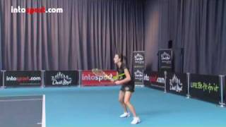 Tennis Topspin Forehand Technique [upl. by Eelamme]