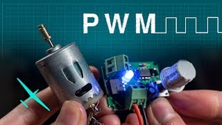 How PWM works  Controlling a DC motor with a homemade circuit [upl. by Len258]