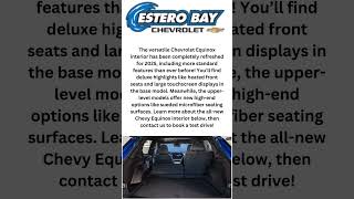 2025 Chevy Equinox Interior  Estero Bay Chevrolet shorts [upl. by Shirl]