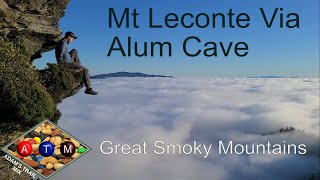 Mt Leconte  via Alum Cave Trail  Backpacking Leconte Shelter  Great Smoky Mountains [upl. by Kyre609]