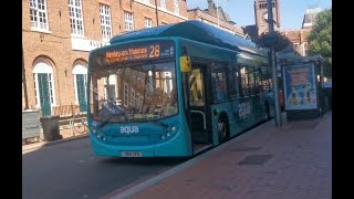 Reading Buses Enviro300 442 YR14 CFO New Aqua 28 To Henley On Thames [upl. by Churchill]