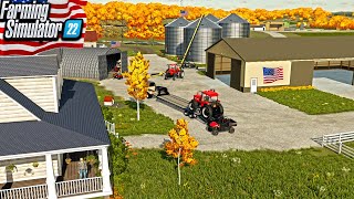 BUILDING AN AMERICAN FARM YARD FROM SCRATCH ROLEPLAY  FARMING SMULATOR 22 [upl. by Nuli394]