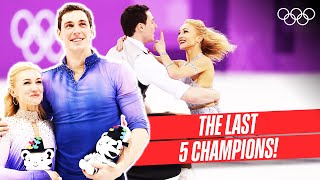 Pairs Figure Skating ⛸ Last 5 Champions 🥇 [upl. by Adnalue]