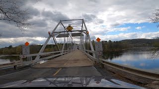 Delaware Township PA amp Sandyston Township NJ  Crossing Dingmans Ferry Bridge 2021 [upl. by Kolk817]