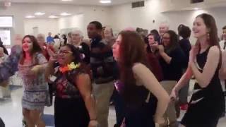 Generations dance to YMCA Senior Prom Ansonia CT 04072016 [upl. by Anoli]