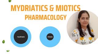 Mydriatics amp Miotics Complete Pharmacology Uses of Mydriatics amp Miotics [upl. by Fallon646]