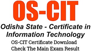 How To Download OSCIT Certificate osou certificate  Chanakya Computer Institute Jagiapada [upl. by Damara526]