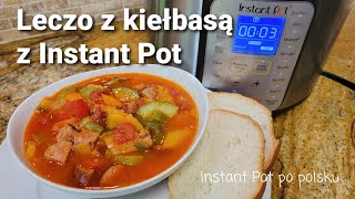 Leczo z kiełbasą papryka i cukinia  Letcho with sausage in Instant Pot [upl. by Enidan]