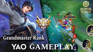 New Hero Yao Gameplay Grandmaster Rank  Honor Of Kings [upl. by Melita394]