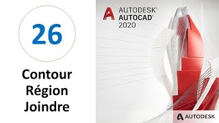 26 Formation AutoCAD Darija Différence entre Contour Région Joindre [upl. by Glassco]