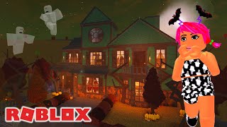 I BUILT A SCARY HAUNTED HOUSE IN BLOXBURG 330K 👻 Welcome to Bloxburg [upl. by Enilecram962]