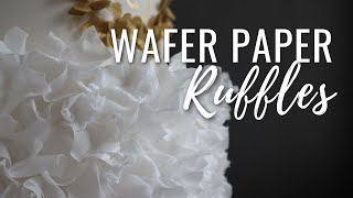 How to make Modern Wafer Paper Cake Decorations  3 easy techniques  Florea Cakes [upl. by Sirac]