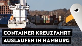 Kreuzfahrt mit einem Containerschiff 🚢 Es geht los ⚓️ Auslaufen vom CTB in Hamburg [upl. by Ervine491]