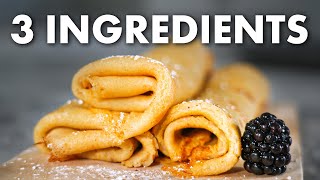 3 Ingredient Crepes Gluten Free [upl. by Cagle907]