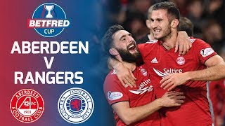 Aberdeen 10 Rangers  Fergusons late header books Aberdeen a place in the final  Betfred Cup [upl. by Adnamma742]