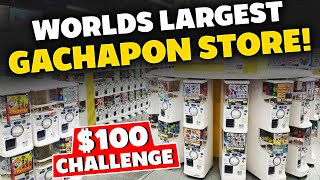 100 Challenge at Worlds Largest Gachapon Store [upl. by Eniad]