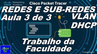 Rede de Computadores com CISCO Packet Tracer para Trabalho de Faculdade 3 de 3 [upl. by Nirek22]