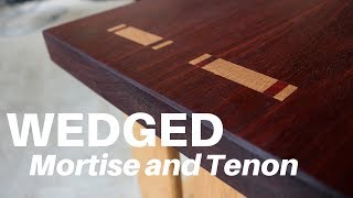 How To Make a WEDGED Through Mortise and Tenon  Woodworking [upl. by Pieter316]