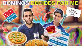 Dominos Decides Our Menu  Dominos India  NomBom  Food Challenge [upl. by Aremus142]