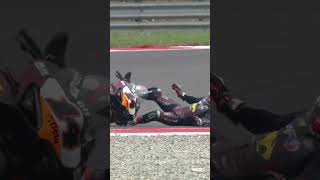 Sam Lowes crashes in FP2 💥  2024 ItalianWorldSBK 🇮🇹 [upl. by Eltsyrk]